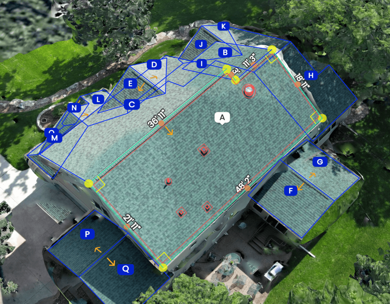 Roof analysis for solar panels